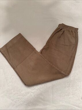 Alfred Dunner Brown Straight Leg Corduroy Pants